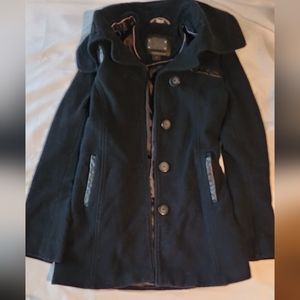 Mackage Wool / Cashmere Black Pea Coat